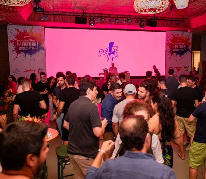 Evento corporativo da Agência Exemplo